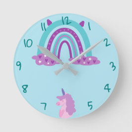 Redondo Mediano Reloj de redondeo arco iris