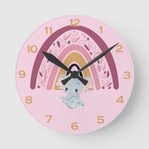 Redondo Mediano Reloj de redondeo arco iris
