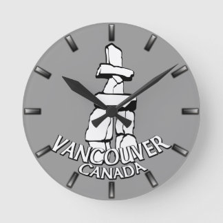 Redondo Mediano Reloj de reloj de Vancouver Regalos Decoración Van