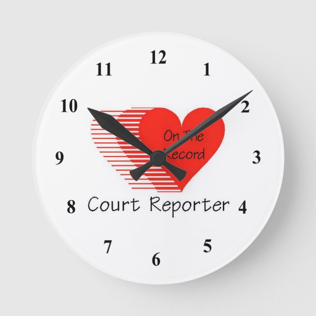 Redondo Mediano Reloj de reportero de corte (Anverso)