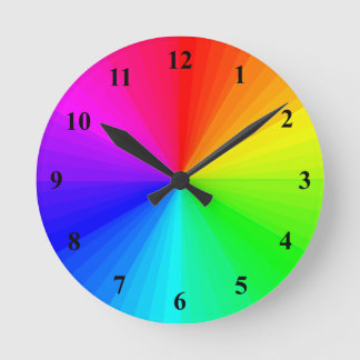 Redondo Mediano Reloj de rueda de color