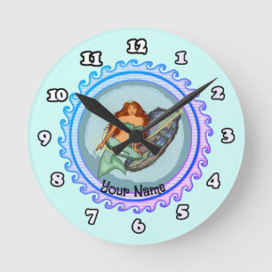Redondo Mediano Reloj de señas de pescado