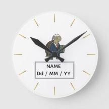 Reloj de tortuga empresarial personalizado