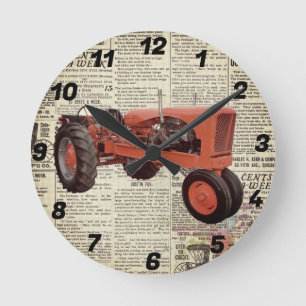 Redondo Mediano Reloj de tracción de pared redonda