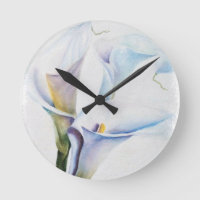 RELOJ DE TRES LILIES DE CALLA BLANCA