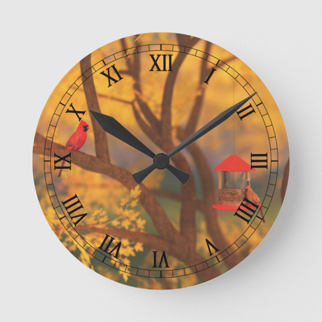 Redondo Mediano Reloj de tutela de otoño (Anverso)