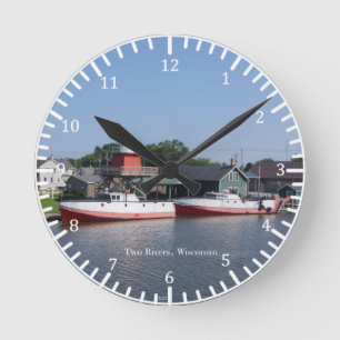 Redondo Mediano reloj de Two Rivers, Wisconsin
