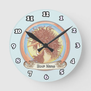Redondo Mediano Reloj de Unicornio de Fantasía