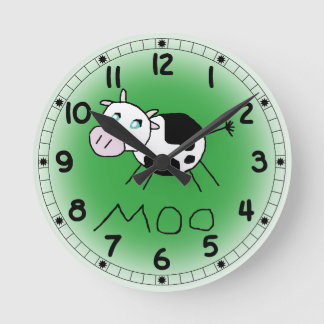 Redondo Mediano Reloj de vaca lunar