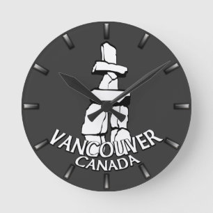 Redondo Mediano Reloj de Vancouver Regalos Decoración Reloj de par