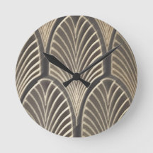 Reloj de ventilador Art Deco