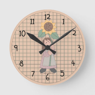 Redondo Mediano Reloj de Verano Campestre