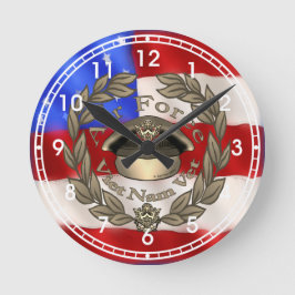 Redondo Mediano Reloj de veterano de Vietnam de la Fuerza Aérea