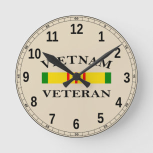 Redondo Mediano Reloj de veteranos de Vietnam