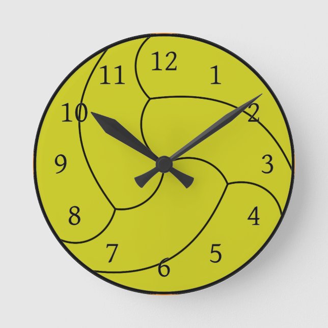 Redondo Mediano Reloj de voleibol (Anverso)