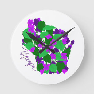 Redondo Mediano Reloj de Wisconsin
