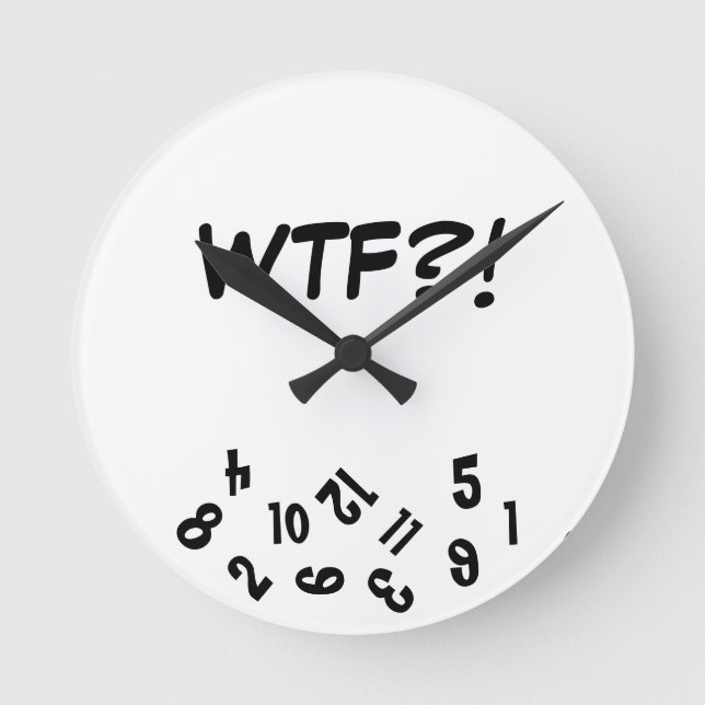Redondo Mediano Reloj de WTF (Anverso)