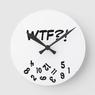 Redondo Mediano Reloj de WTF