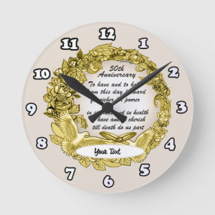 Redondo Mediano Reloj del 50º Aniversario