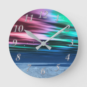 Redondo Mediano Reloj del amanecer de medianoche