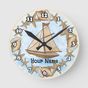 Redondo Mediano Reloj del antiguo barco Mariner