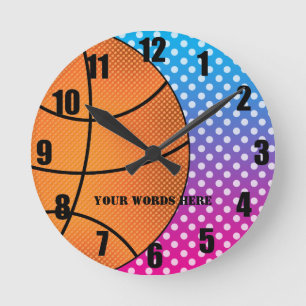 Redondo Mediano Reloj del baloncesto
