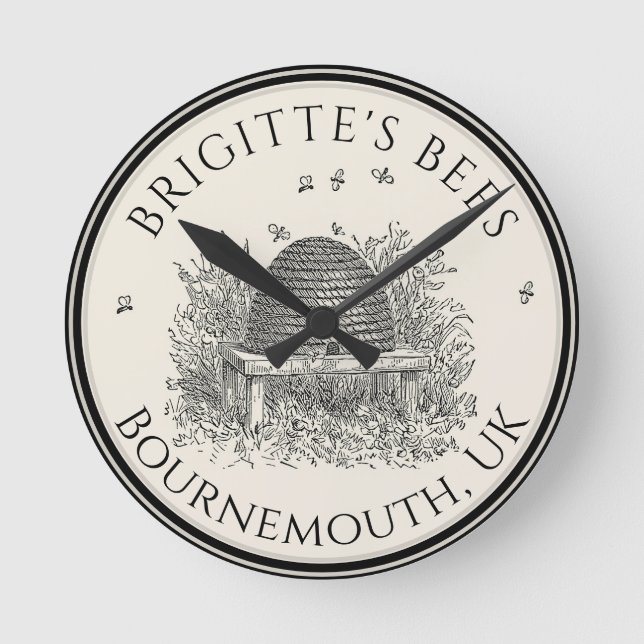 Redondo Mediano Reloj del borde del Reloj del apicultor profesiona (Anverso)