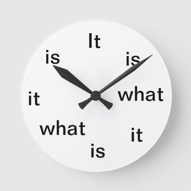 Redondo Mediano Reloj del budista de zen (Anverso)