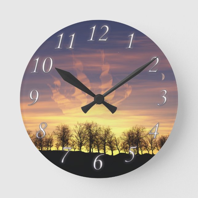 Redondo Mediano Reloj del cielo nocturno (Anverso)