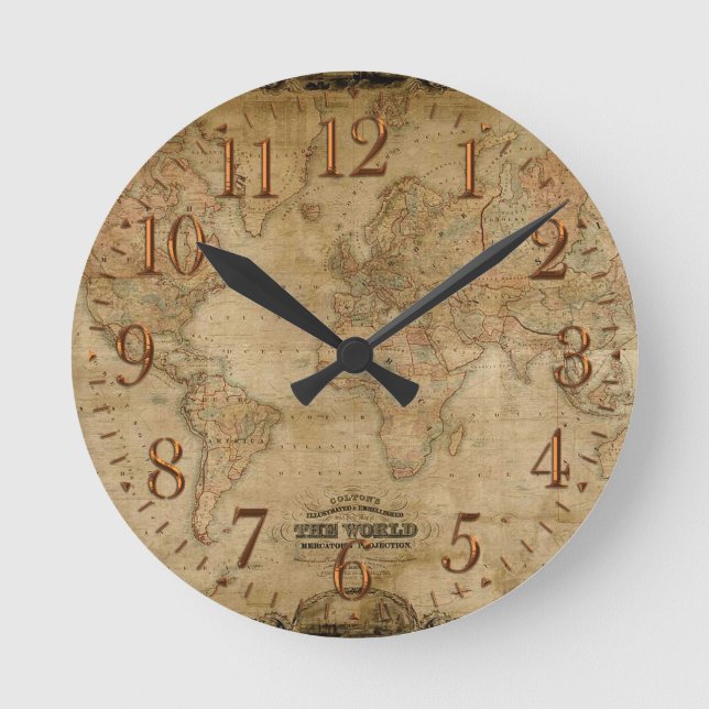 Redondo Mediano Reloj del diseñador de la historia de la (Anverso)