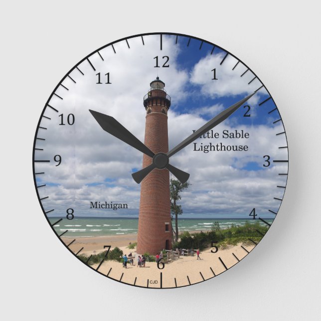 Redondo Mediano Reloj del faro de Little Sable Point (Anverso)