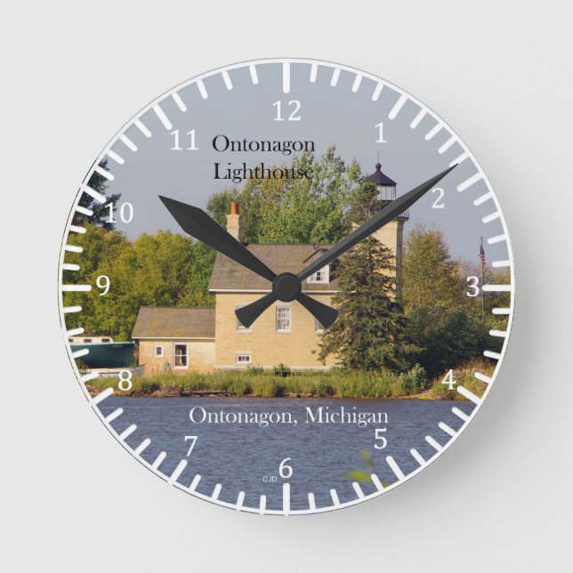 Redondo Mediano Reloj del faro de Ontonagon 2023 (Anverso)