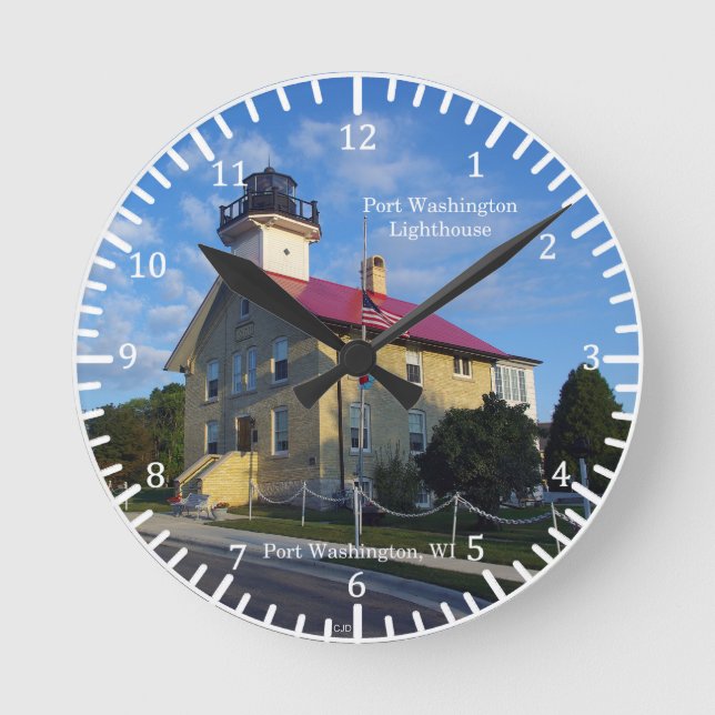 Redondo Mediano reloj del faro de Port Washington (Anverso)