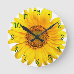 Redondo Mediano Reloj del girasol