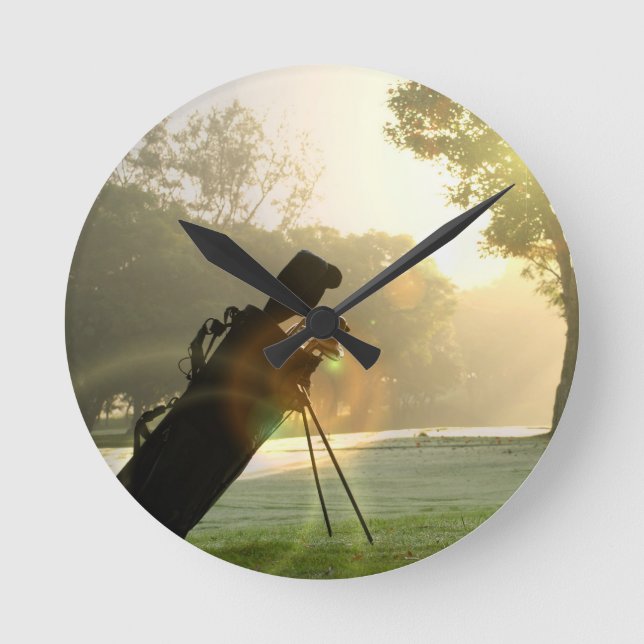 Redondo Mediano Reloj del golf (Anverso)