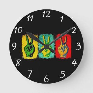 Redondo Mediano Reloj del muro de paz