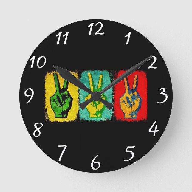 Redondo Mediano Reloj del muro de paz (Anverso)