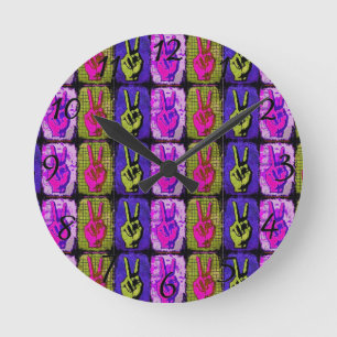 Redondo Mediano Reloj del muro de paz