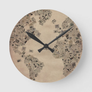 Redondo Mediano Reloj del periódico