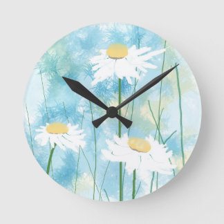Redondo Mediano Reloj del personalizado de la acuarela de las