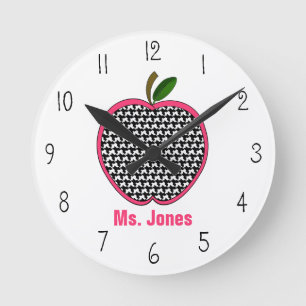 Redondo Mediano Reloj del profesor de Houndstooth Apple