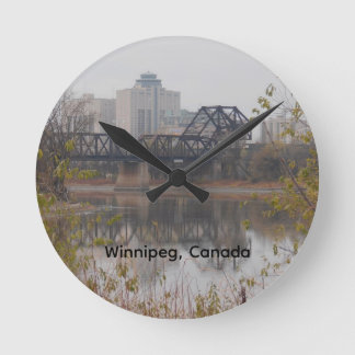 Redondo Mediano Reloj del puente ferroviario