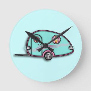 Redondo Mediano Reloj del remolque RV de caída de la oreja