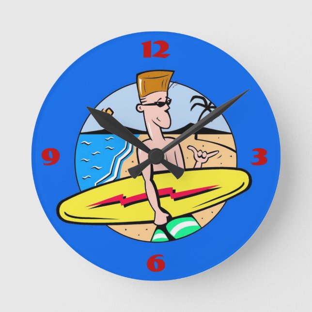 Redondo Mediano Reloj del surfista (Anverso)