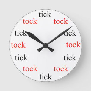 Redondo Mediano reloj del tock de la señal