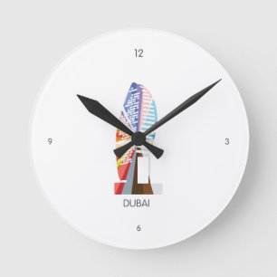 Redondo Mediano Reloj - Dubai