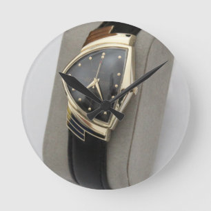 Redondo Mediano Reloj eléctrico c.1957 de Hamilton Ventura