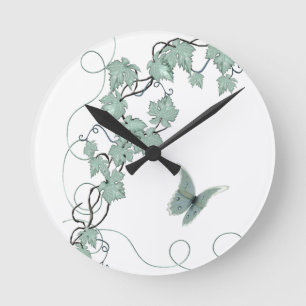 Redondo Mediano Reloj elegante de la cocina de la vid