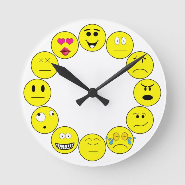 REDONDO MEDIANO RELOJ EMOTICON (Anverso)