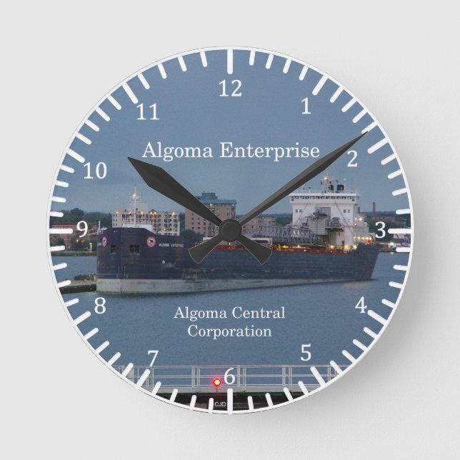 Redondo Mediano Reloj empresarial de Algoma (Anverso)